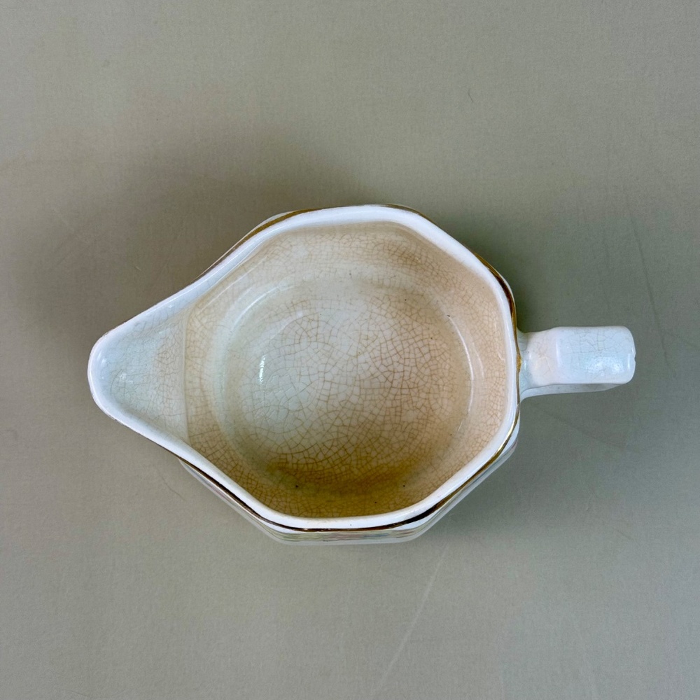 Vintage Mount Clemens Pottery Mini Creamer – "Mildred" Floral Pattern - Picture 7 of 11